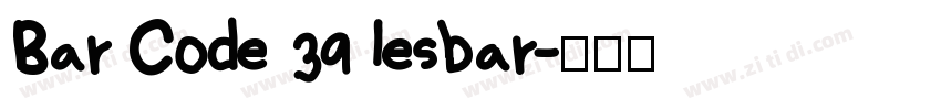 Bar Code 39 lesbar字体转换